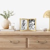 image:imageAmericanflat 12x18 Poster Frame  Driftwood Engineered Wood with Polished Plexiglass  Wide Picture Frame for Vertical or Horizontal Wall Display  Epic Collection  Driftwood  Polished plexiglass front hangs vertical or horizontal sawtooth hangers included secure turntab backingGold