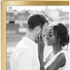 image:imageAmericanflat 12x18 Poster Frame  Driftwood Engineered Wood with Polished Plexiglass  Wide Picture Frame for Vertical or Horizontal Wall Display  Epic Collection  Driftwood  Polished plexiglass front hangs vertical or horizontal sawtooth hangers included secure turntab backingGold