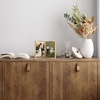 image:imageAmericanflat 12x18 Poster Frame  Driftwood Engineered Wood with Polished Plexiglass  Wide Picture Frame for Vertical or Horizontal Wall Display  Epic Collection  Driftwood  Polished plexiglass front hangs vertical or horizontal sawtooth hangers included secure turntab backingGold