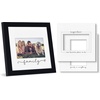 image:imageAmericanflat 12x18 Poster Frame with ShatterResistant Glass  Signature Collection  GalleryStyle Frames Made of Engineered Wood  Photo Frame for Wall Display  Driftwood8x8