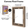 image:imageAmericanflat 12x18 Poster Frame with ShatterResistant Glass  Signature Collection  GalleryStyle Frames Made of Engineered Wood  Photo Frame for Wall Display  Dark OakOak