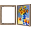 image:imageAmericanflat 12x18 Poster Frame with ShatterResistant Glass  Signature Collection  GalleryStyle Frames Made of Engineered Wood  Photo Frame for Wall Display  Dark OakOak