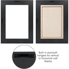 image:imageAmericanflat 12x18 Poster Frame with ShatterResistant Glass  Signature Collection  GalleryStyle Frames Made of Engineered Wood  Photo Frame for Wall Display  Dark OakBlack
