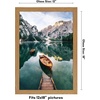 image:imageAmericanflat 12x18 Poster Frame with ShatterResistant Glass  Signature Collection  GalleryStyle Frames Made of Engineered Wood  Photo Frame for Wall Display  Dark OakDark Oak