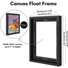 image:imageAmericanflat 12x18 Poster Frame with ShatterResistant Glass  Signature Collection  GalleryStyle Frames Made of Engineered Wood  Photo Frame for Wall Display  Dark OakBlack