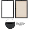 image:imageAmericanflat 12x18 Poster Frame with ShatterResistant Glass  Signature Collection  GalleryStyle Frames Made of Engineered Wood  Photo Frame for Wall Display  Dark OakBlack