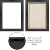 image:imageAmericanflat 12x18 Poster Frame with ShatterResistant Glass  Signature Collection  GalleryStyle Frames Made of Engineered Wood  Photo Frame for Wall Display  Dark OakBlack