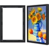 image:imageAmericanflat 12x18 Poster Frame with ShatterResistant Glass  Signature Collection  GalleryStyle Frames Made of Engineered Wood  Photo Frame for Wall Display  Dark OakBlack
