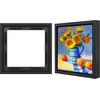 image:imageAmericanflat 12x18 Poster Frame with ShatterResistant Glass  Signature Collection  GalleryStyle Frames Made of Engineered Wood  Photo Frame for Wall Display  Dark OakBlack