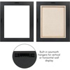 image:imageAmericanflat 12x18 Poster Frame with ShatterResistant Glass  Signature Collection  GalleryStyle Frames Made of Engineered Wood  Photo Frame for Wall Display  Dark OakBlack