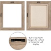 image:imageAmericanflat 12x18 Poster Frame with ShatterResistant Glass  Signature Collection  GalleryStyle Frames Made of Engineered Wood  Photo Frame for Wall Display  Dark OakOak