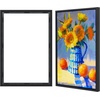 image:imageAmericanflat 12x18 Poster Frame with ShatterResistant Glass  Signature Collection  GalleryStyle Frames Made of Engineered Wood  Photo Frame for Wall Display  Dark OakBlack