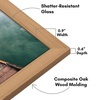image:imageAmericanflat 12x18 Poster Frame with ShatterResistant Glass  Signature Collection  GalleryStyle Frames Made of Engineered Wood  Photo Frame for Wall Display  Dark OakDark Oak