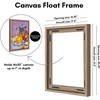 image:imageAmericanflat 12x18 Poster Frame with ShatterResistant Glass  Signature Collection  GalleryStyle Frames Made of Engineered Wood  Photo Frame for Wall Display  Dark OakOak