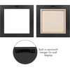 image:imageAmericanflat 12x18 Poster Frame with ShatterResistant Glass  Signature Collection  GalleryStyle Frames Made of Engineered Wood  Photo Frame for Wall Display  Dark OakBlack