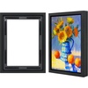 image:imageAmericanflat 12x18 Poster Frame with ShatterResistant Glass  Signature Collection  GalleryStyle Frames Made of Engineered Wood  Photo Frame for Wall Display  Dark OakBlack