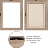 image:imageAmericanflat 12x18 Poster Frame with ShatterResistant Glass  Signature Collection  GalleryStyle Frames Made of Engineered Wood  Photo Frame for Wall Display  Dark OakOak