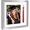 image:imageAmericanflat 13x13 Graduation Frame  ShatterResistant Glass  Fits 8x10 Photo with Tassel Opening  Engineered Wood Diploma Frames with Tassel Holder for Wall  Driftwood Square FrameSilver