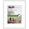 image:imageAmericanflat 13x19 Picture Frame with ShatterResistant Glass  Signature Collection  GalleryStyle Frames Made of Engineered Wood  Photo Frame for Wall Display  DriftwoodWhite Gold