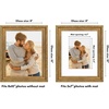 image:imageAmericanflat 13x19 Picture Frame with ShatterResistant Glass  Signature Collection  GalleryStyle Frames Made of Engineered Wood  Photo Frame for Wall Display  DriftwoodGold