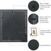 image:imageAmericanflat 13x19 Picture Frame with ShatterResistant Glass  Signature Collection  GalleryStyle Frames Made of Engineered Wood  Photo Frame for Wall Display  DriftwoodSilver