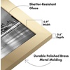 image:imageAmericanflat 13x19 Picture Frame with ShatterResistant Glass  Signature Collection  GalleryStyle Frames Made of Engineered Wood  Photo Frame for Wall Display  DriftwoodGold
