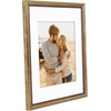 image:imageAmericanflat 13x19 Picture Frame with ShatterResistant Glass  Signature Collection  GalleryStyle Frames Made of Engineered Wood  Photo Frame for Wall Display  DriftwoodGold