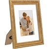 image:imageAmericanflat 13x19 Picture Frame with ShatterResistant Glass  Signature Collection  GalleryStyle Frames Made of Engineered Wood  Photo Frame for Wall Display  DriftwoodGold