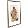 image:imageAmericanflat 13x19 Picture Frame with ShatterResistant Glass  Signature Collection  GalleryStyle Frames Made of Engineered Wood  Photo Frame for Wall Display  DriftwoodGold