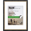image:imageAmericanflat 13x19 Picture Frame with ShatterResistant Glass  Signature Collection  GalleryStyle Frames Made of Engineered Wood  Photo Frame for Wall Display  DriftwoodBlack Gold