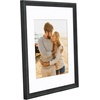 image:imageAmericanflat 13x19 Picture Frame with ShatterResistant Glass  Signature Collection  GalleryStyle Frames Made of Engineered Wood  Photo Frame for Wall Display  DriftwoodBlack