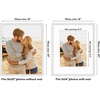 image:imageAmericanflat 13x19 Picture Frame with ShatterResistant Glass  Signature Collection  GalleryStyle Frames Made of Engineered Wood  Photo Frame for Wall Display  DriftwoodWhite Gold
