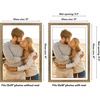 image:imageAmericanflat 13x19 Picture Frame with ShatterResistant Glass  Signature Collection  GalleryStyle Frames Made of Engineered Wood  Photo Frame for Wall Display  DriftwoodGold