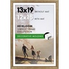image:imageAmericanflat 13x19 Picture Frame with ShatterResistant Glass  Signature Collection  GalleryStyle Frames Made of Engineered Wood  Photo Frame for Wall Display  DriftwoodGold