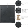 image:imageAmericanflat 13x19 Picture Frame with ShatterResistant Glass  Signature Collection  GalleryStyle Frames Made of Engineered Wood  Photo Frame for Wall Display  DriftwoodGold