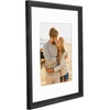 image:imageAmericanflat 13x19 Picture Frame with ShatterResistant Glass  Signature Collection  GalleryStyle Frames Made of Engineered Wood  Photo Frame for Wall Display  DriftwoodBlack