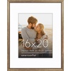 image:imageAmericanflat 13x19 Picture Frame with ShatterResistant Glass  Signature Collection  GalleryStyle Frames Made of Engineered Wood  Photo Frame for Wall Display  DriftwoodGold