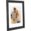 image:imageAmericanflat 13x19 Picture Frame with ShatterResistant Glass  Signature Collection  GalleryStyle Frames Made of Engineered Wood  Photo Frame for Wall Display  DriftwoodBlack