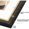 image:imageAmericanflat 13x19 Picture Frame with ShatterResistant Glass  Signature Collection  GalleryStyle Frames Made of Engineered Wood  Photo Frame for Wall Display  DriftwoodBlack Gold