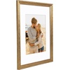 image:imageAmericanflat 13x19 Picture Frame with ShatterResistant Glass  Signature Collection  GalleryStyle Frames Made of Engineered Wood  Photo Frame for Wall Display  DriftwoodGold