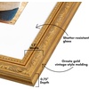 image:imageAmericanflat 13x19 Picture Frame with ShatterResistant Glass  Signature Collection  GalleryStyle Frames Made of Engineered Wood  Photo Frame for Wall Display  DriftwoodGold
