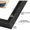 image:imageAmericanflat 13x19 Picture Frame with ShatterResistant Glass  Signature Collection  GalleryStyle Frames Made of Engineered Wood  Photo Frame for Wall Display  DriftwoodBlack