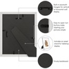 image:imageAmericanflat 13x19 Picture Frame with ShatterResistant Glass  Signature Collection  GalleryStyle Frames Made of Engineered Wood  Photo Frame for Wall Display  DriftwoodWhite
