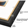 image:imageAmericanflat 13x19 Picture Frame with ShatterResistant Glass  Signature Collection  GalleryStyle Frames Made of Engineered Wood  Photo Frame for Wall Display  DriftwoodBlack Gold