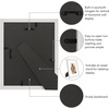 image:imageAmericanflat 13x19 Picture Frame with ShatterResistant Glass  Signature Collection  GalleryStyle Frames Made of Engineered Wood  Photo Frame for Wall Display  DriftwoodWhite Gold