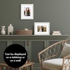 image:imageAmericanflat 13x19 Picture Frame with ShatterResistant Glass  Signature Collection  GalleryStyle Frames Made of Engineered Wood  Photo Frame for Wall Display  DriftwoodWhite Gold