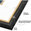 image:imageAmericanflat 13x19 Picture Frame with ShatterResistant Glass  Signature Collection  GalleryStyle Frames Made of Engineered Wood  Photo Frame for Wall Display  DriftwoodBlack Gold