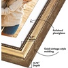 image:imageAmericanflat 13x19 Picture Frame with ShatterResistant Glass  Signature Collection  GalleryStyle Frames Made of Engineered Wood  Photo Frame for Wall Display  DriftwoodGold