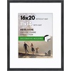 image:imageAmericanflat 13x19 Picture Frame with ShatterResistant Glass  Signature Collection  GalleryStyle Frames Made of Engineered Wood  Photo Frame for Wall Display  DriftwoodBlack
