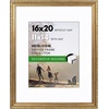 image:imageAmericanflat 13x19 Picture Frame with ShatterResistant Glass  Signature Collection  GalleryStyle Frames Made of Engineered Wood  Photo Frame for Wall Display  DriftwoodGold